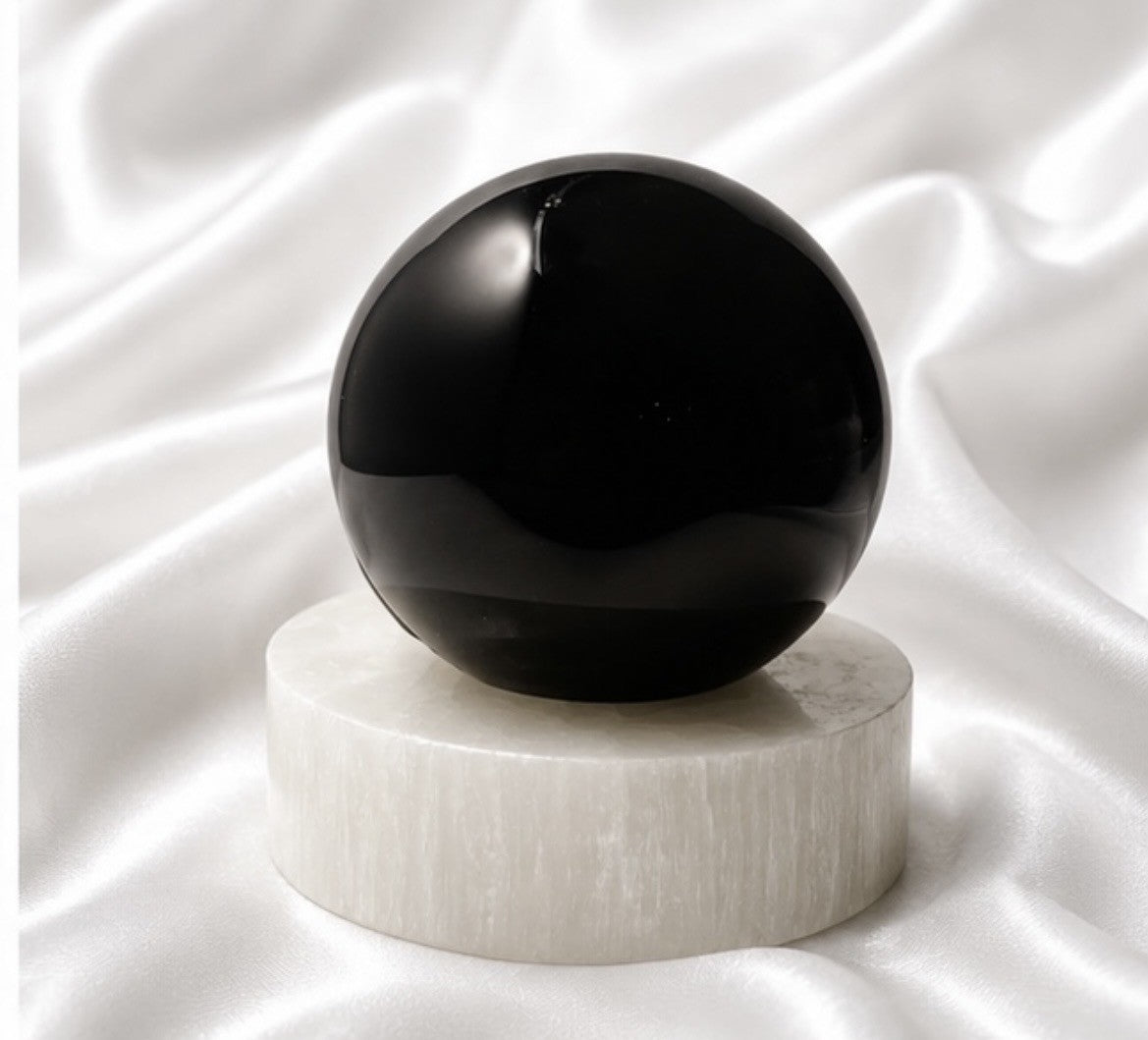 Black Obsidian Sphere
