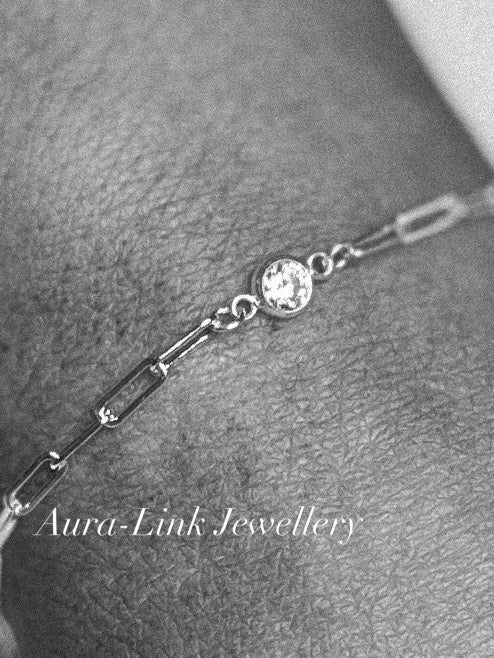 Paperclip chain permanent jewellery by Aura-Link jewellery Perth