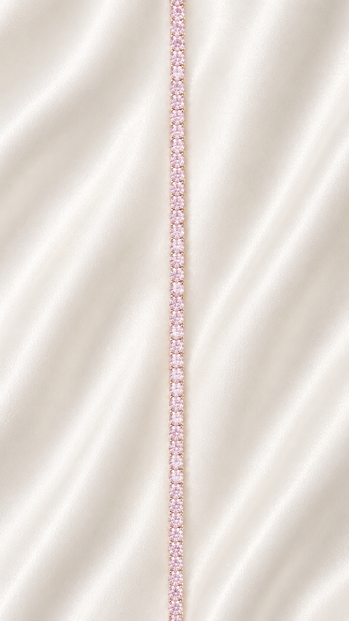Pink Tennis Chain