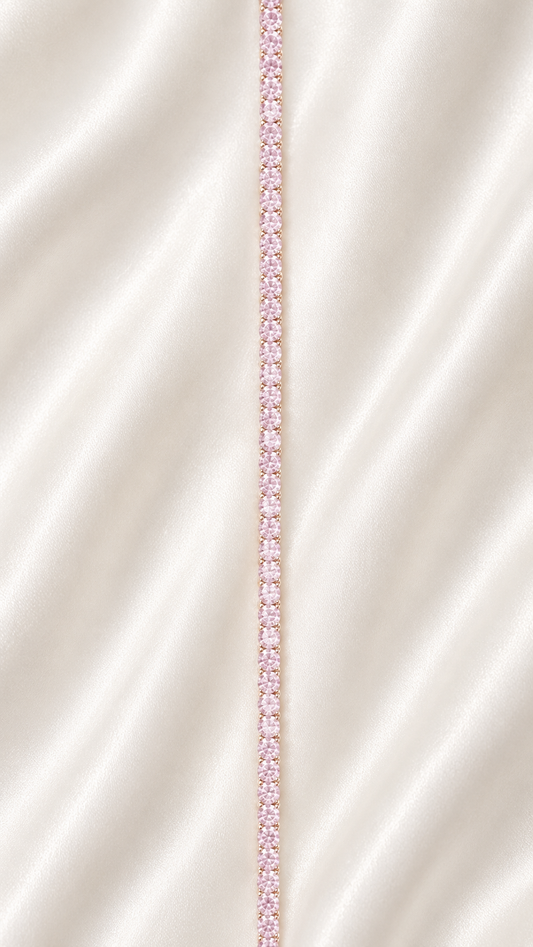Pink Tennis Chain