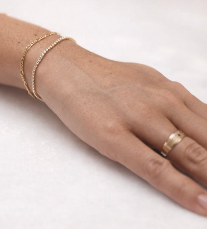 Large figaro chain permanent jewellery by Aura-Link Jewellery Perth