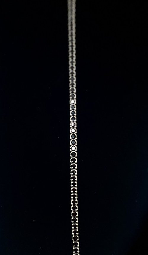 Black Stone Tennis Chain