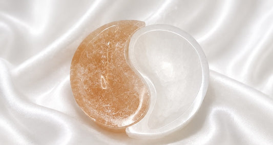 Ying Yang Selenite Bowl